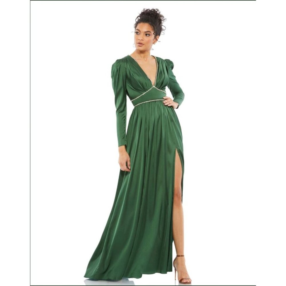 Elegant Green Maxi Dress